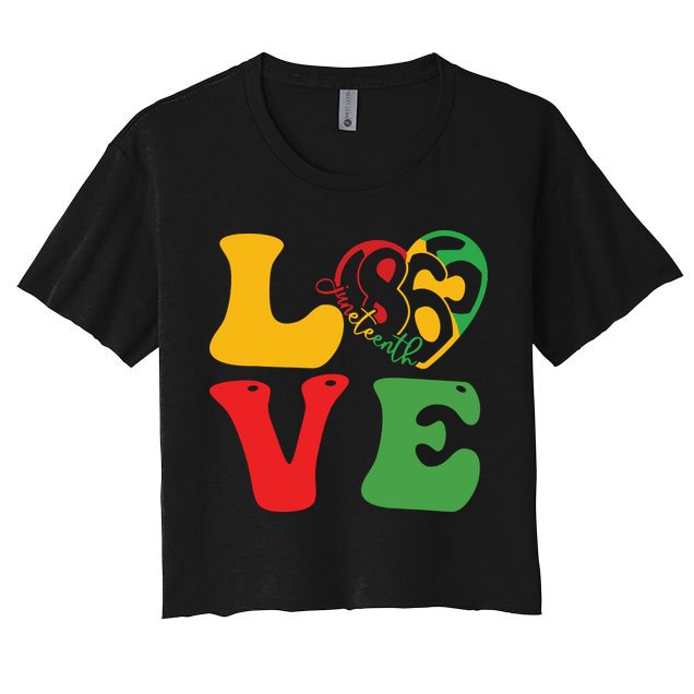 Happy Juneteenth Is My Independence Day Free Black Women Crop Top