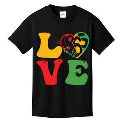 Happy Juneteenth Is My Independence Day Free Black Women Kids T-Shirt
