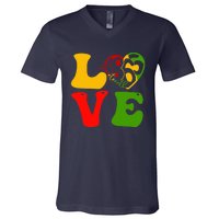 Happy Juneteenth Is My Independence Day Love Black Wo V-Neck T-Shirt