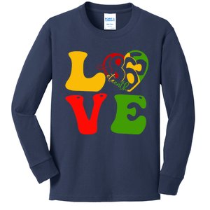 Happy Juneteenth Is My Independence Day Love Black Wo Kids Long Sleeve Shirt