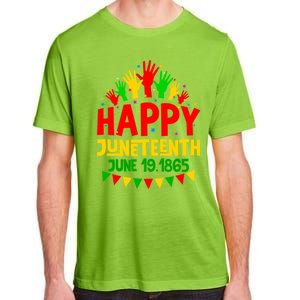 Happy Juneteenth June 19 1865 Black History Freedom Melanin Gift Adult ChromaSoft Performance T-Shirt