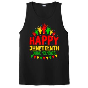 Happy Juneteenth June 19 1865 Black History Freedom Melanin Gift PosiCharge Competitor Tank