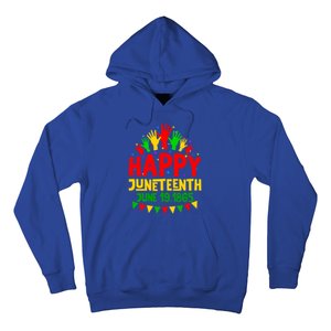 Happy Juneteenth June 19 1865 Black History Freedom Melanin Gift Hoodie