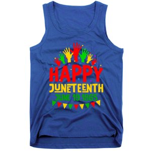 Happy Juneteenth June 19 1865 Black History Freedom Melanin Gift Tank Top