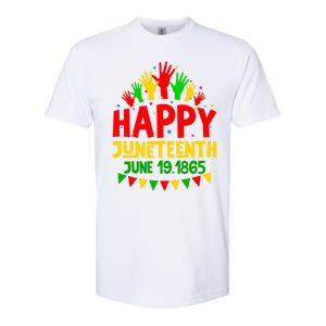 Happy Juneteenth June 19 1865 Black History Freedom Melanin Gift Softstyle CVC T-Shirt