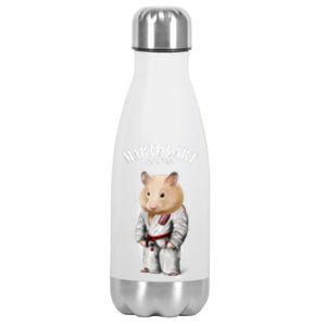 Hamster Judo Karate Master In White Judogi Gift Stainless Steel Insulated Water Bottle