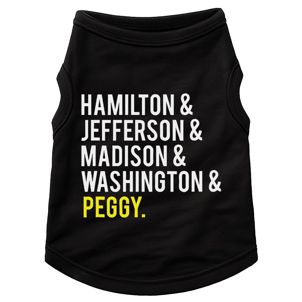 Hamilton Jefferson Madison Washington And Peggy Doggie Tank