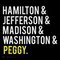 Hamilton Jefferson Madison Washington And Peggy Tank Top
