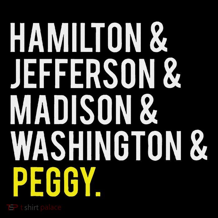 Hamilton Jefferson Madison Washington And Peggy Kids T-Shirt