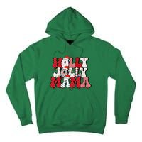 Holly Jolly Mama Mom Matching Merry Christmas Holiday Tall Hoodie