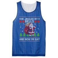 He Jingled My Bells And Now IM Ugly Christmas Gift Mesh Reversible Basketball Jersey Tank