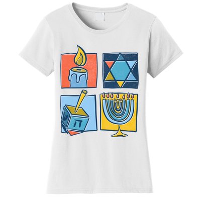 Hanukkah Jewish Menorah Pajamas Chanukah Women's T-Shirt