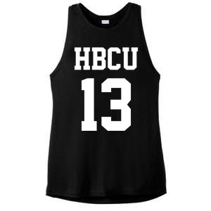 Hbcu Jersey Number 13 Historically Black College University Gift Ladies PosiCharge Tri-Blend Wicking Tank