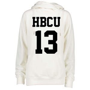 Hbcu Jersey Number 13 Historically Black College University Gift Womens Funnel Neck Pullover Hood