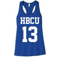 Hbcu Jersey Number 13 Historically Black College University Gift Women's Racerback Tank