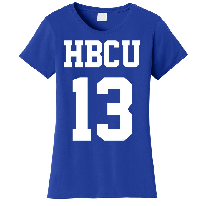 Hbcu Jersey Number 13 Historically Black College University Gift Women's T-Shirt