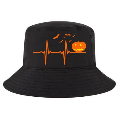 Halloween Jack O Lantern Pulse Heart Beat Cool Comfort Performance Bucket Hat