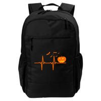 Halloween Jack O Lantern Pulse Heart Beat Backpack