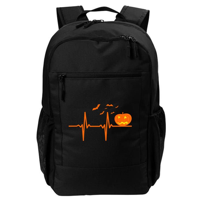 Halloween Jack O Lantern Pulse Heart Beat Backpack