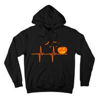 Halloween Jack O Lantern Pulse Heart Beat Tall Hoodie