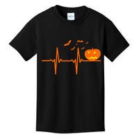 Halloween Jack O Lantern Pulse Heart Beat Kids T-Shirt