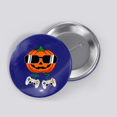 Halloween Jack O Lantern Gamer Funny Halloween Button