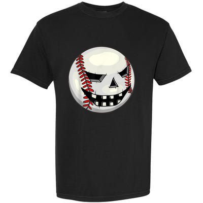 Halloween Jack O Lantern Baseball Player Coach Pitcher Garment-Dyed Heavyweight T-Shirt