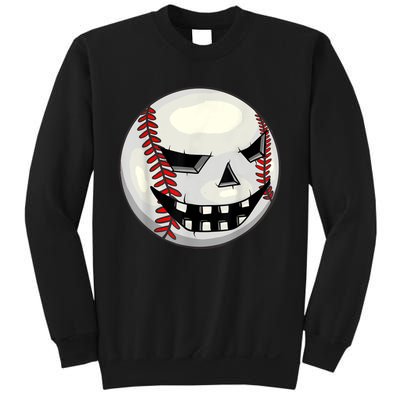 Halloween Jack O Lantern Baseball Player Coach Pitcher Sweatshirt