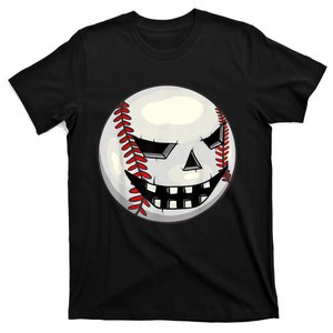 Halloween Jack O Lantern Baseball Player Coach Pitcher T-Shirt