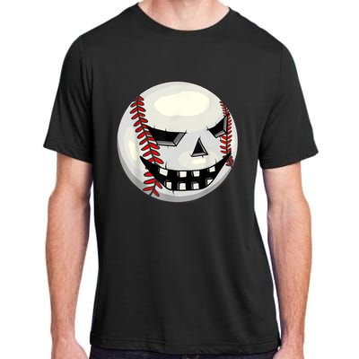 Halloween Jack O Lantern Baseball Player Coach Pitcher Adult ChromaSoft Performance T-Shirt