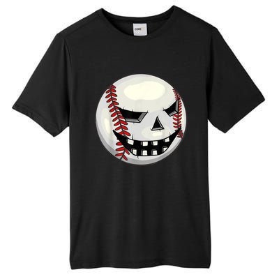 Halloween Jack O Lantern Baseball Player Coach Pitcher Tall Fusion ChromaSoft Performance T-Shirt