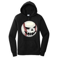 Halloween Jack O Lantern Baseball Player Coach Pitcher Women's Pullover Hoodie