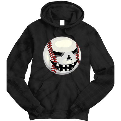 Halloween Jack O Lantern Baseball Player Coach Pitcher Tie Dye Hoodie