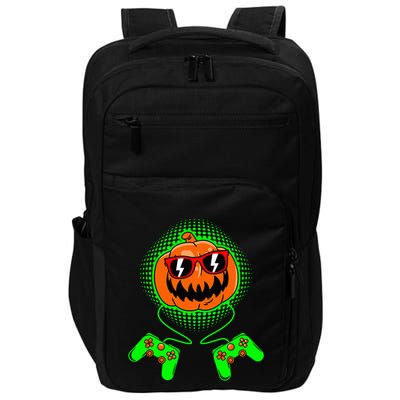 Halloween Jack O Lantern Gamer Halloween Impact Tech Backpack