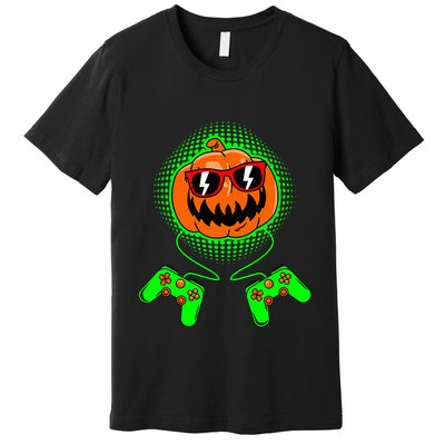 Halloween Jack O Lantern Gamer Halloween Premium T-Shirt