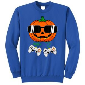 Halloween Jack O Lantern Gamer Dad Funny Halloween Sweatshirt