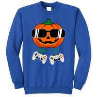 Halloween Jack O Lantern Gamer Dad Funny Halloween Sweatshirt