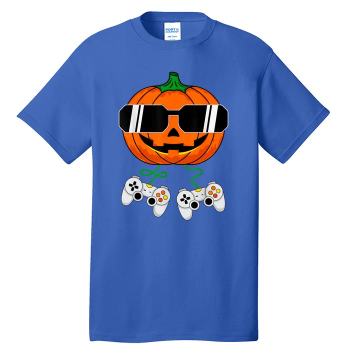 Halloween Jack O Lantern Gamer Dad Funny Halloween Tall T-Shirt