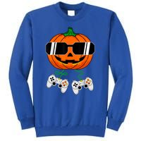 Halloween Jack O Lantern Gamer Dad Funny Halloween Tall Sweatshirt