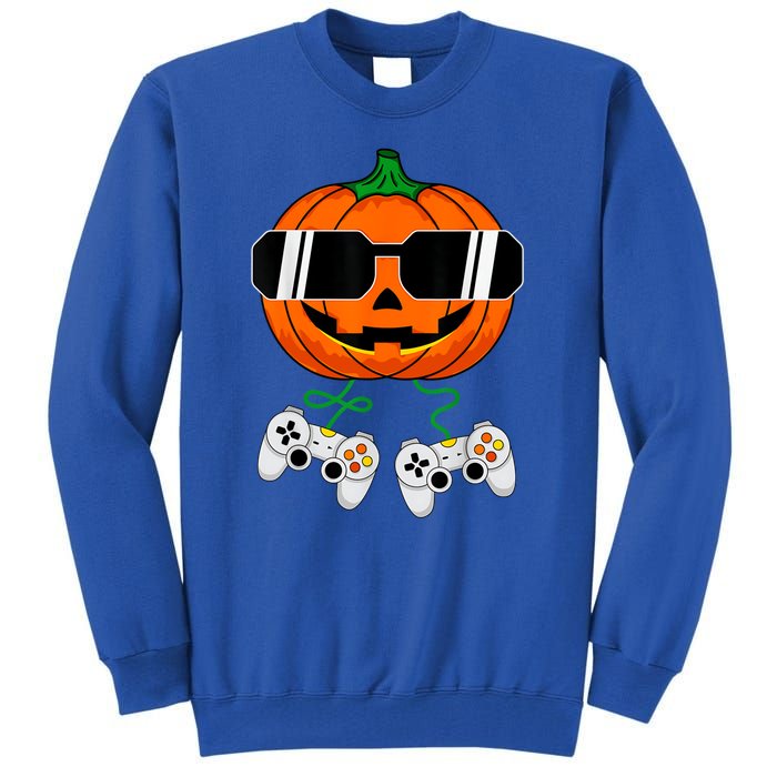 Halloween Jack O Lantern Gamer Dad Funny Halloween Tall Sweatshirt