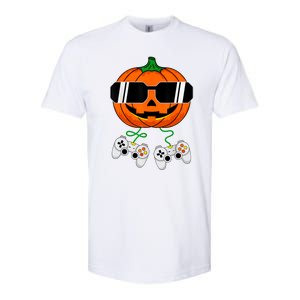 Halloween Jack O Lantern Gamer Dad Funny Halloween Softstyle CVC T-Shirt