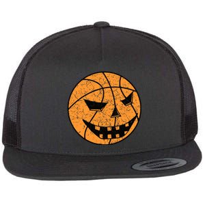 Halloween Jack O Lantern Basketball Player Coach Gift For Man Boy Flat Bill Trucker Hat