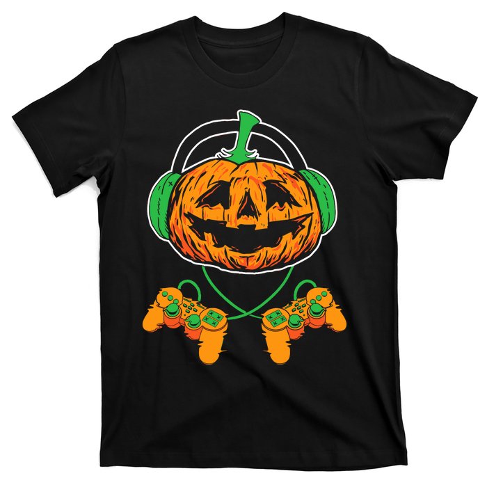 Halloween Jack O Lantern Gamer T-Shirt