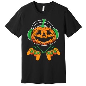 Halloween Jack O Lantern Gamer Premium T-Shirt