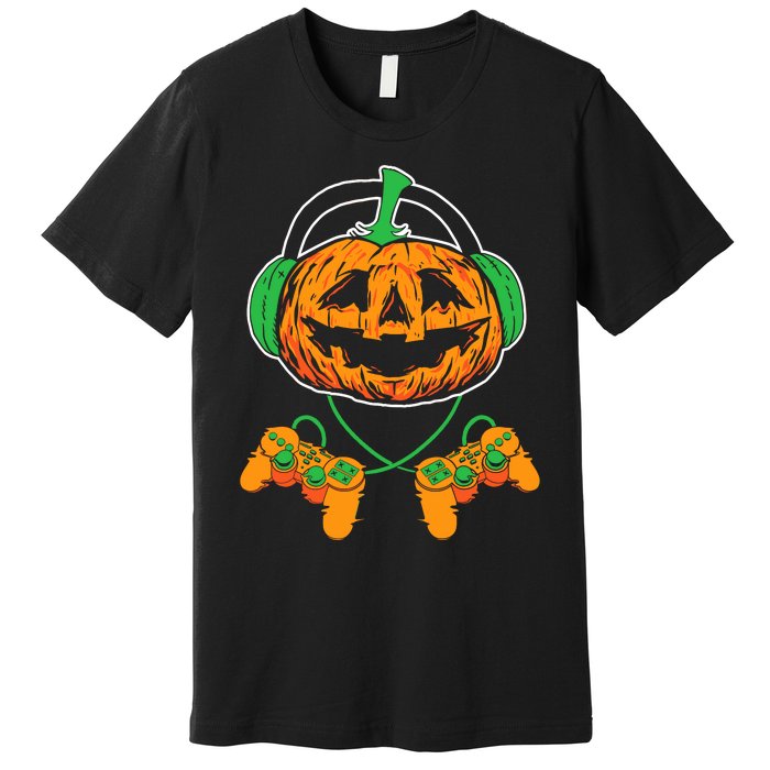 Halloween Jack O Lantern Gamer Premium T-Shirt