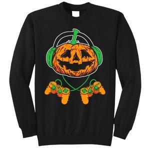 Halloween Jack O Lantern Gamer Tall Sweatshirt