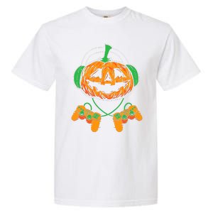 Halloween Jack O Lantern Gamer Garment-Dyed Heavyweight T-Shirt