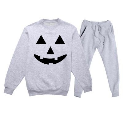 Halloween Jack O Lantern Pumpkin Premium Crewneck Sweatsuit Set