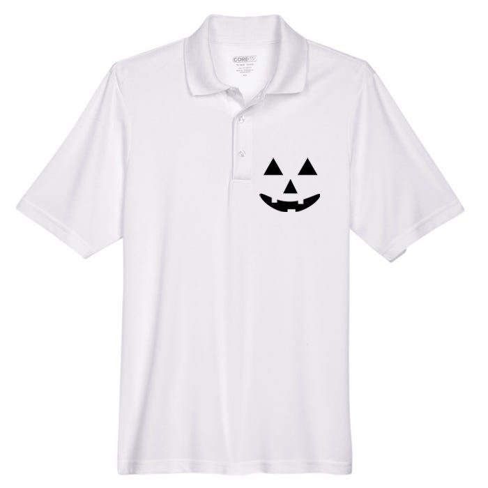 Halloween Jack O Lantern Pumpkin Men's Origin Performance Pique Polo