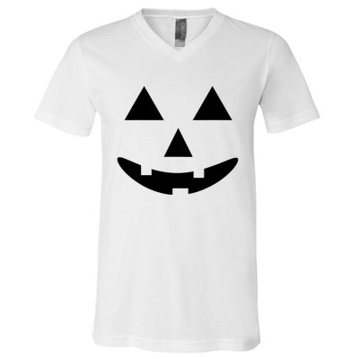 Halloween Jack O Lantern Pumpkin V-Neck T-Shirt